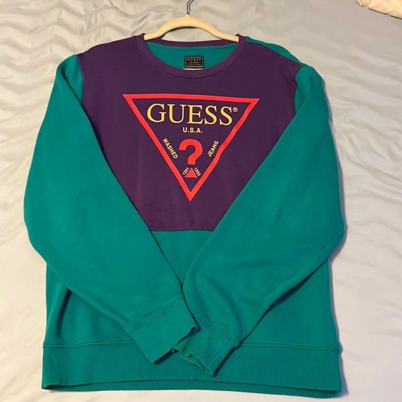 Guess Retro Color Block Sweatshirt - Picture 2 of 4